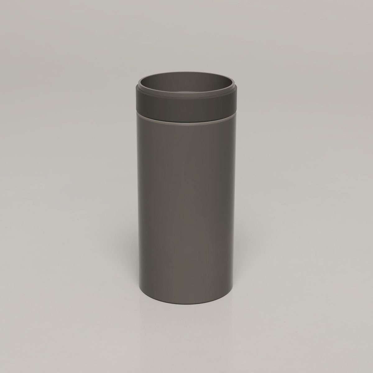 Nood Cylinder Stepp Circle Basin in Mid Tone Grey