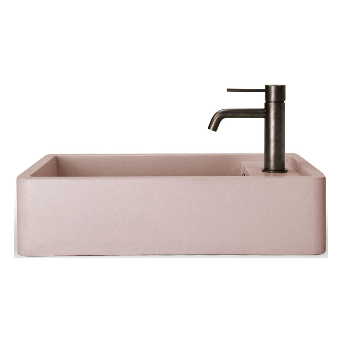 Nood Surface Mount Shelf 01 Basin No Taphole/ No Overflow Blush Pink