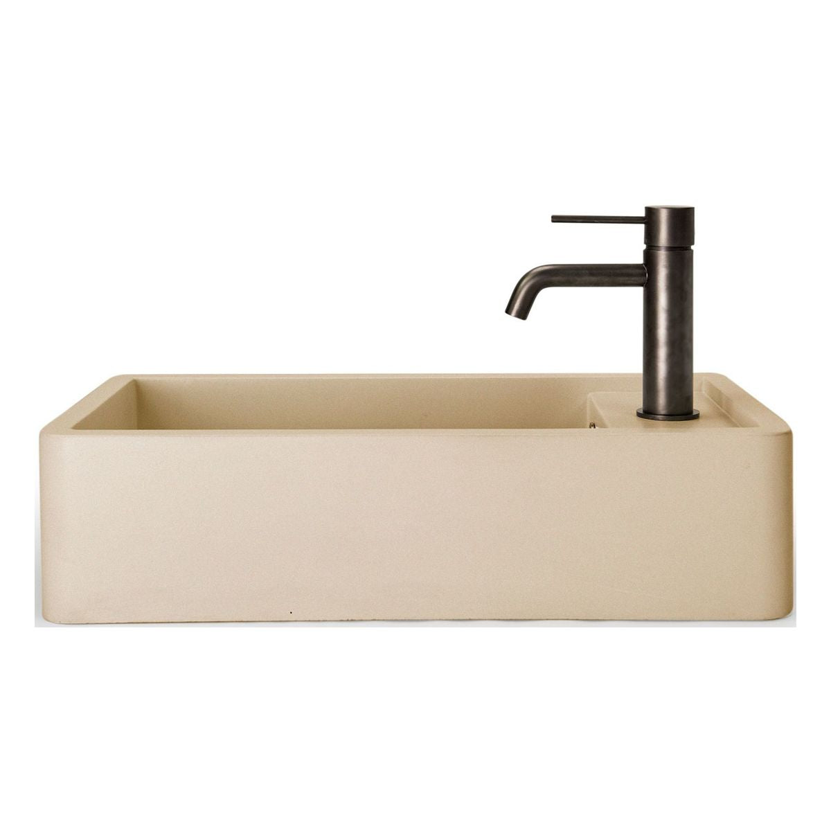 Nood Surface Mount Shelf 01 Basin No Taphole/ No Overflow Custard