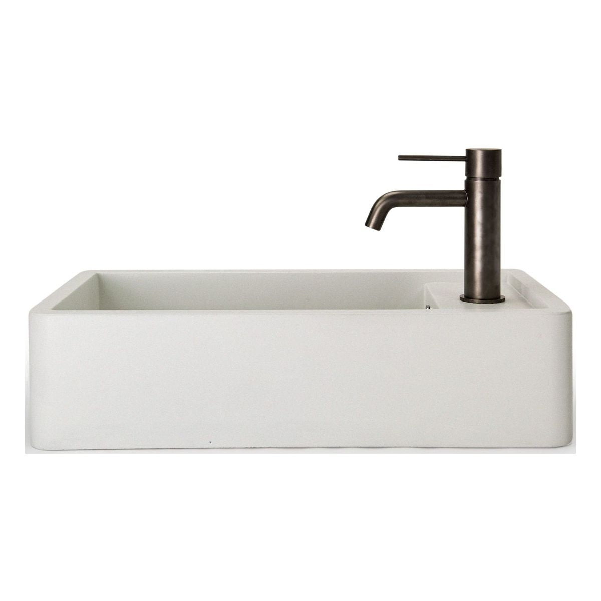 Nood Surface Mount Shelf 01 Basin No Taphole/ No Overflow Ivory