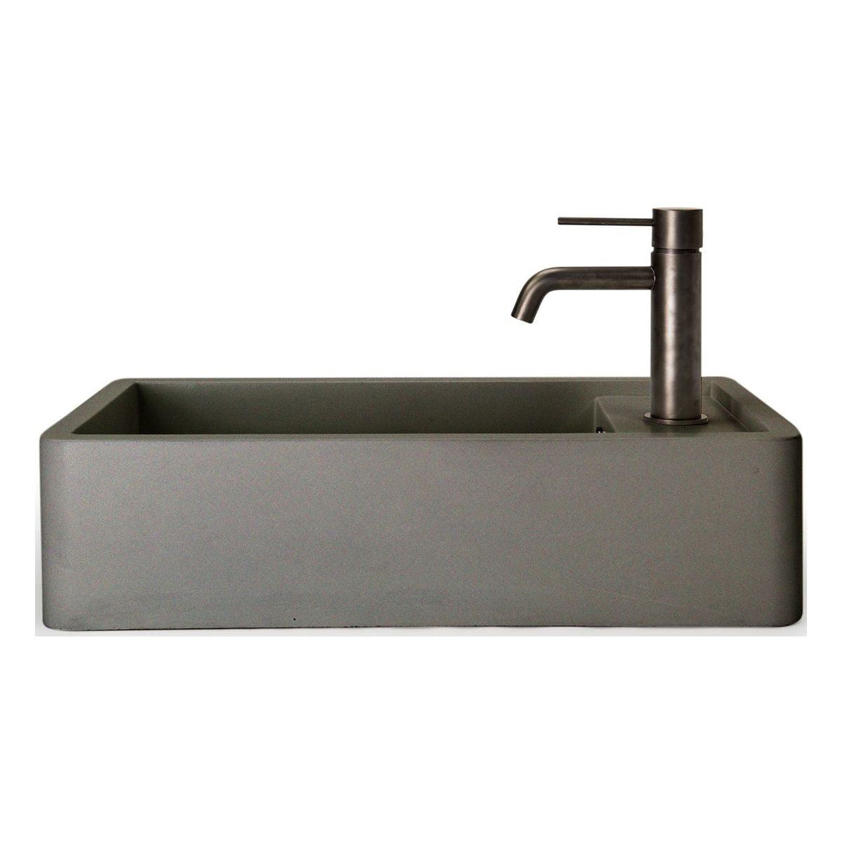 Nood Surface Mount Shelf 01 Basin No Taphole/ No Overflow Mid Tone Grey