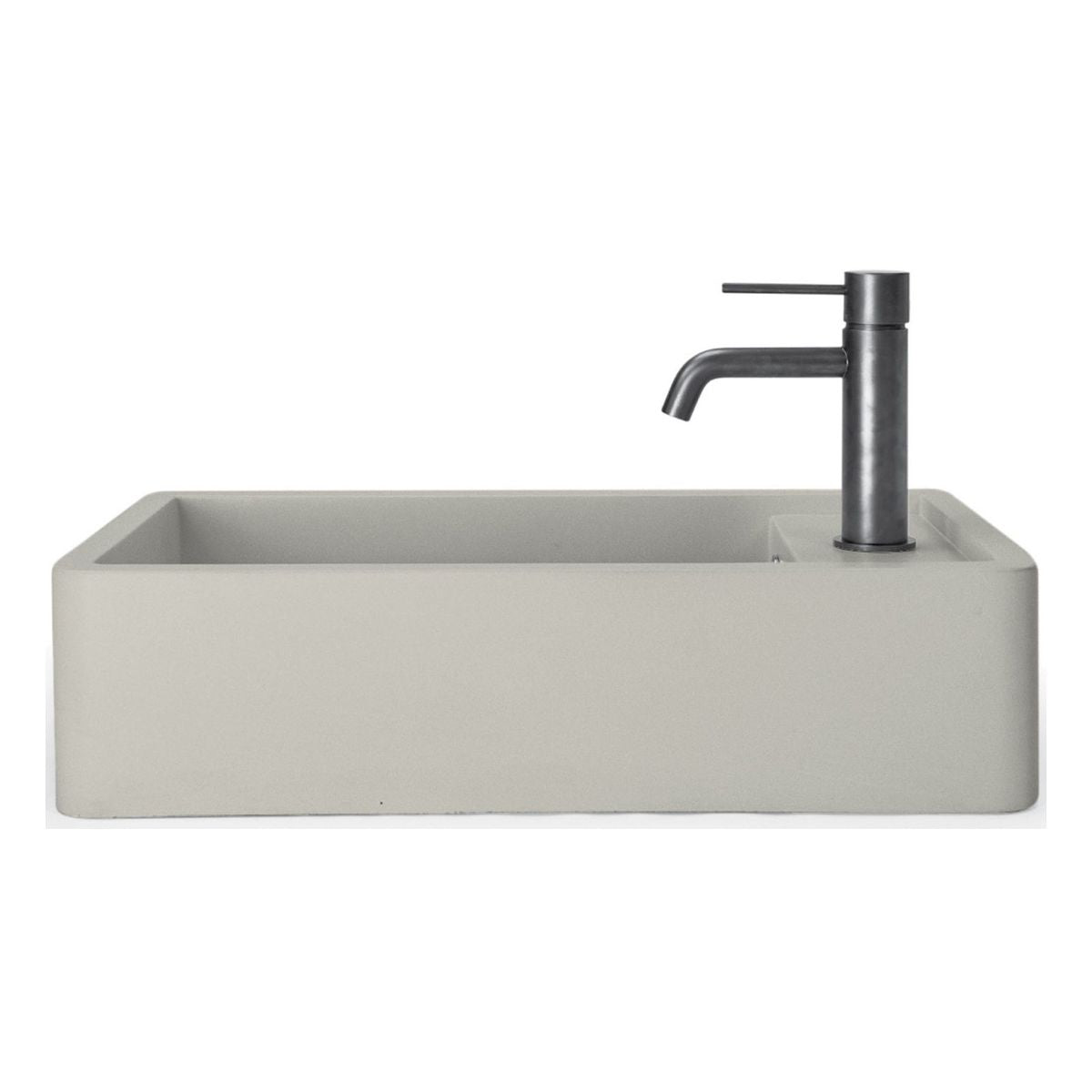 Nood Surface Mount Shelf 01 Basin No Taphole/ No Overflow in Morning Mist