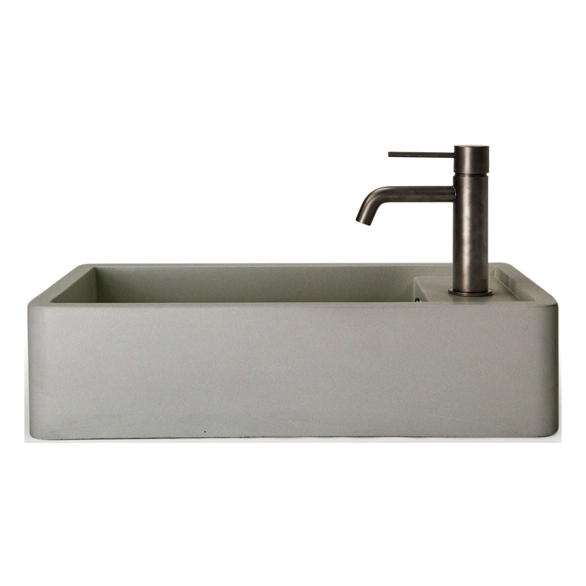 Nood Surface Mount Shelf 01 Basin No Taphole/ No Overflow in Sky Grey