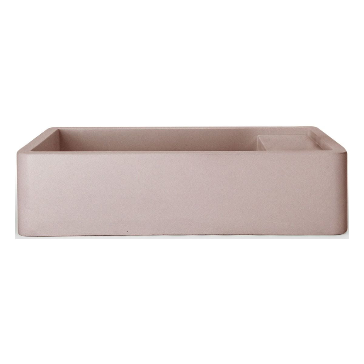 Nood Surface Mount Shelf 01 Basin With Taphole/ No Overflow in Blush Pink