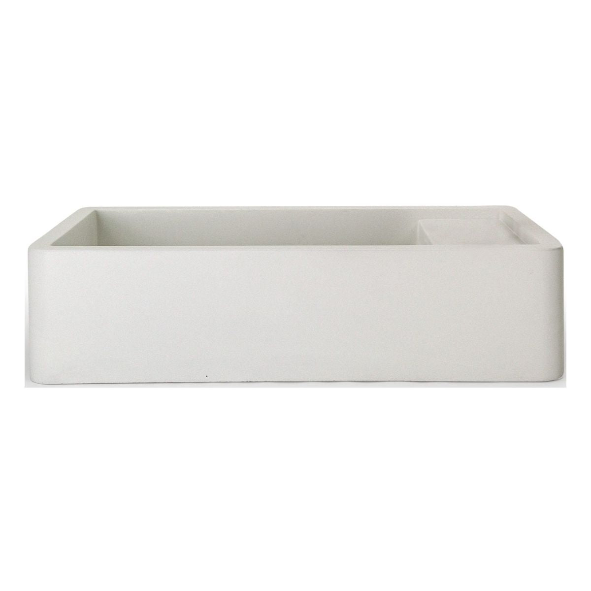 Nood Surface Mount Shelf 01 Basin With Taphole/ No Overflow in Ivory