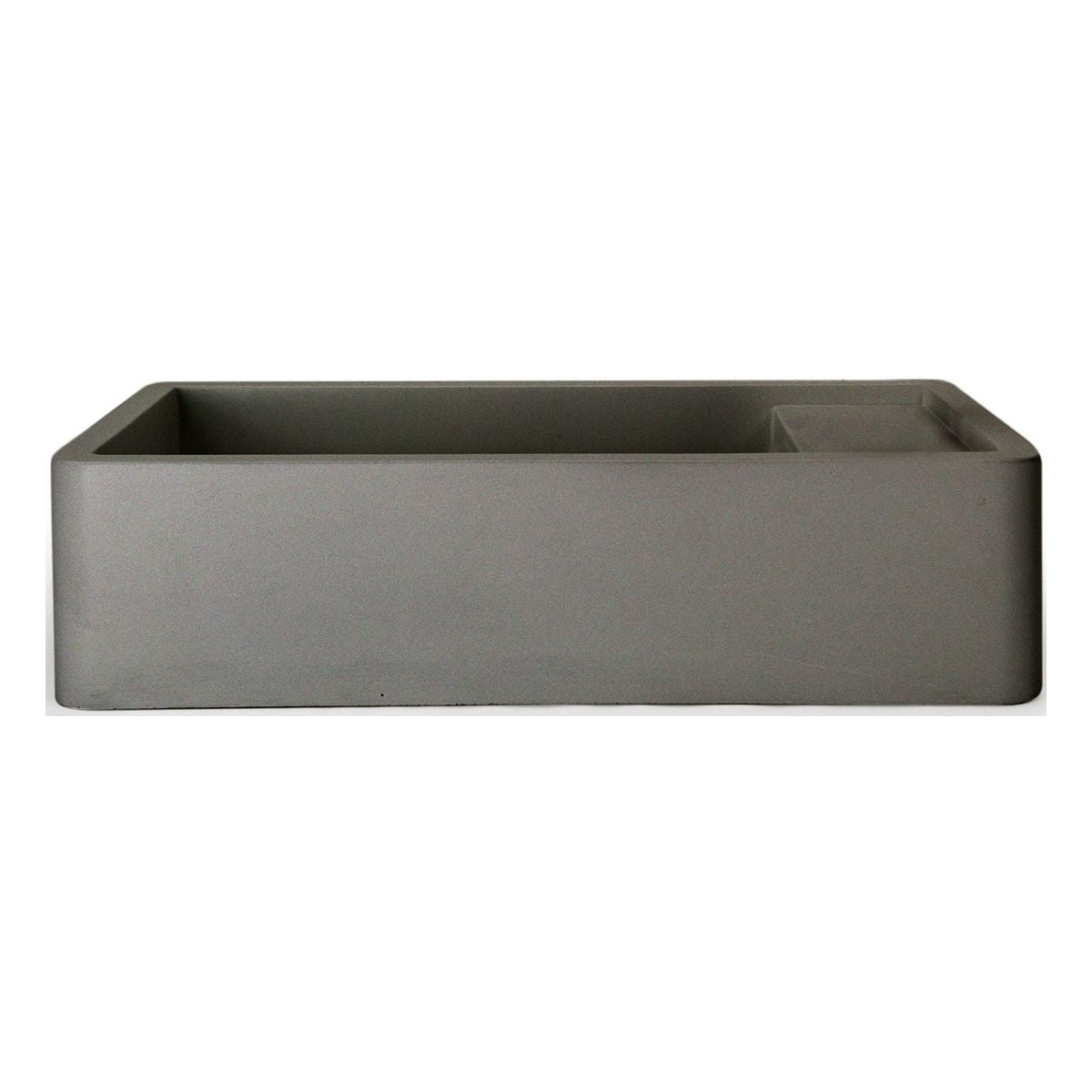 Nood Surface Mount Shelf 01 Basin With Taphole/ No Overflow in Mid Tone Grey