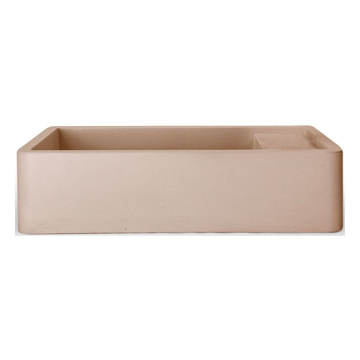 Nood Surface Mount Shelf 01 Basin With Taphole/ No Overflow in Pastel Peach