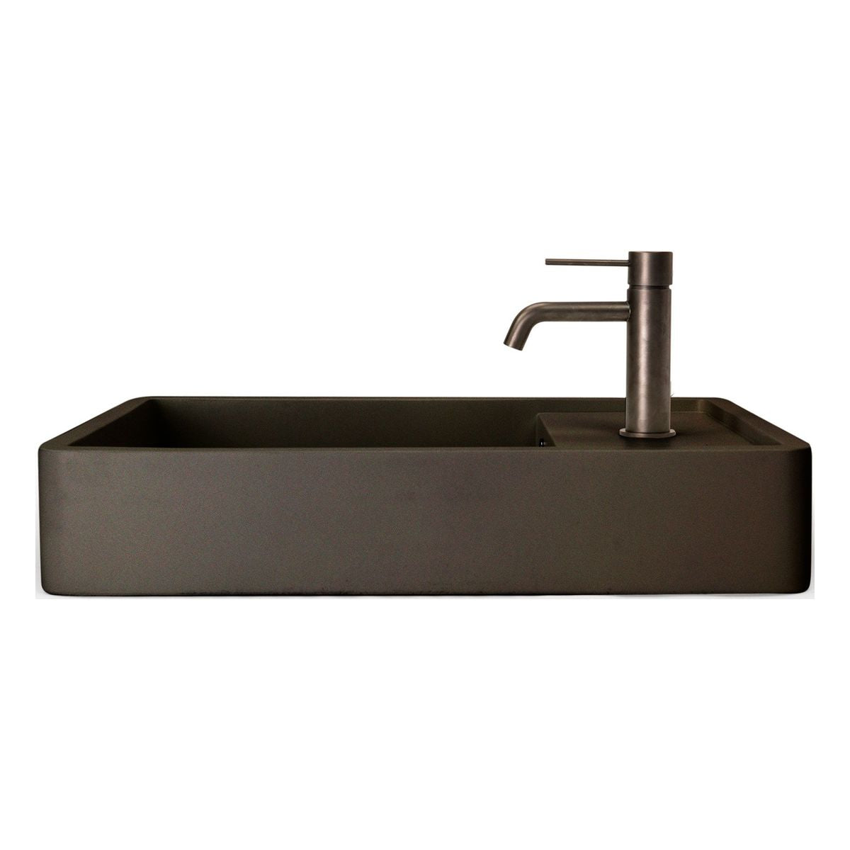 Nood Surface Mount Shelf 03 Basin in With Tap Hole/ No Overflow in Charcoal