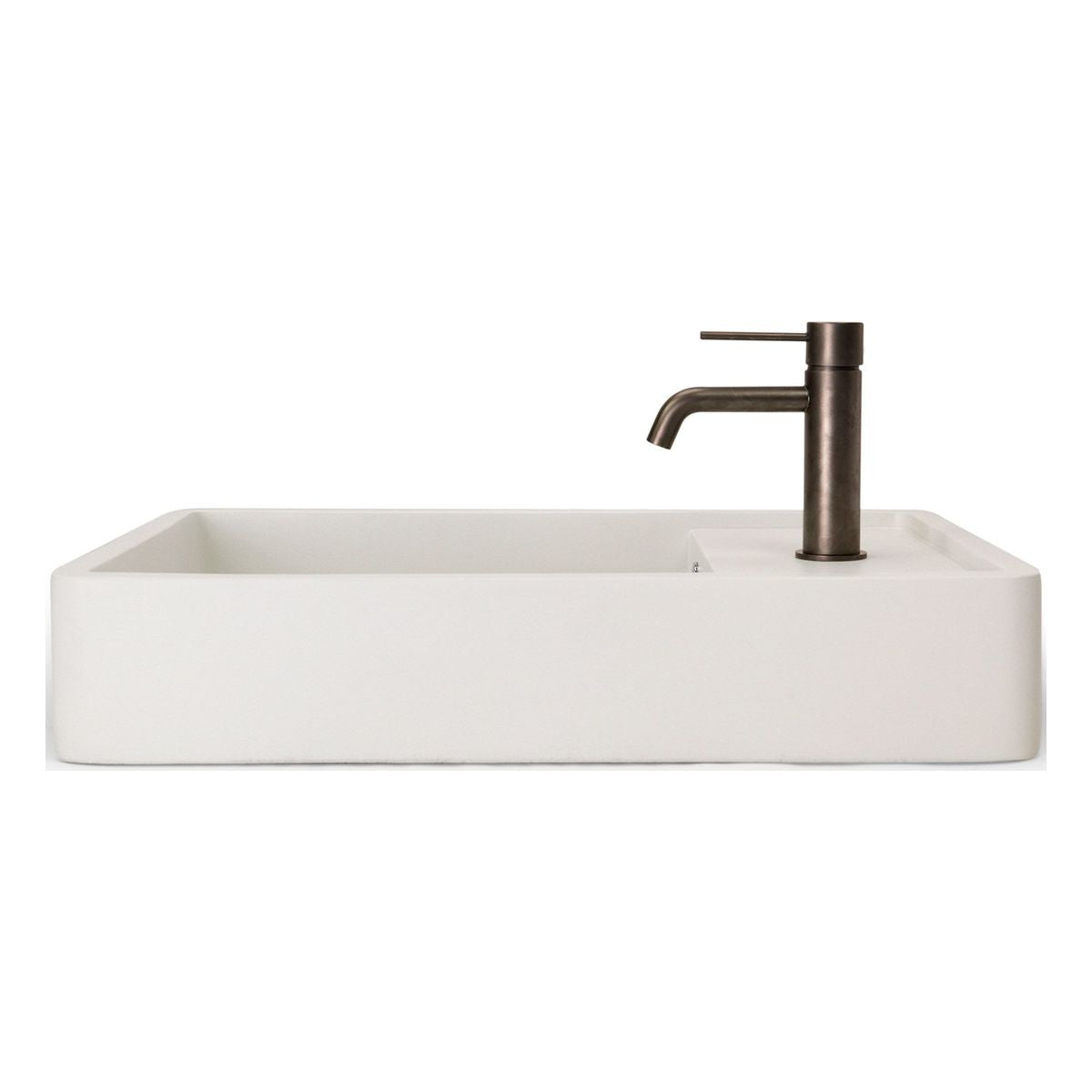Nood Surface Mount Shelf 03 Basin in With Tap Hole/ No Overflow in Ivory