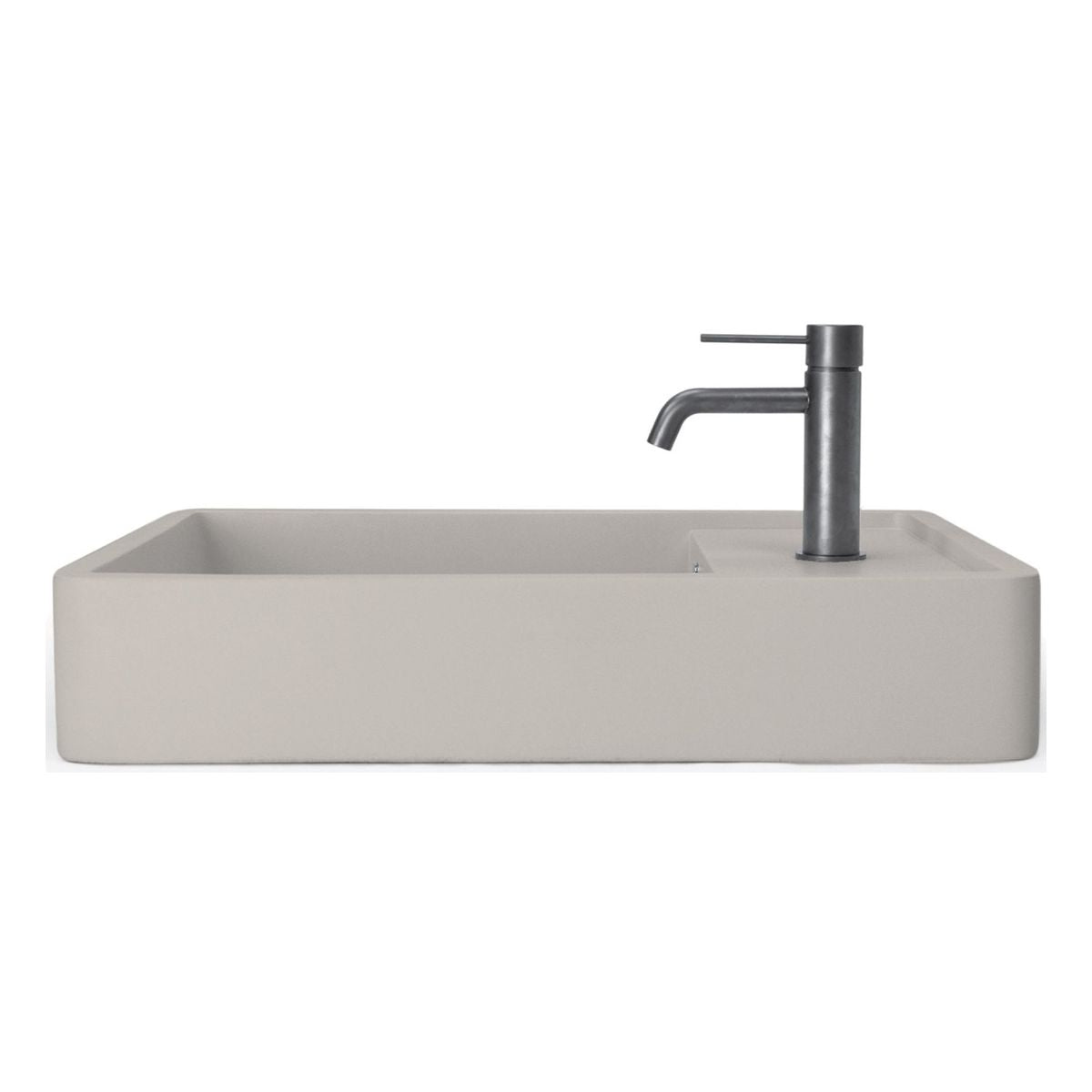 Nood Surface Mount Shelf 03 Basin in With Tap Hole/ No Overflow in Mushroom