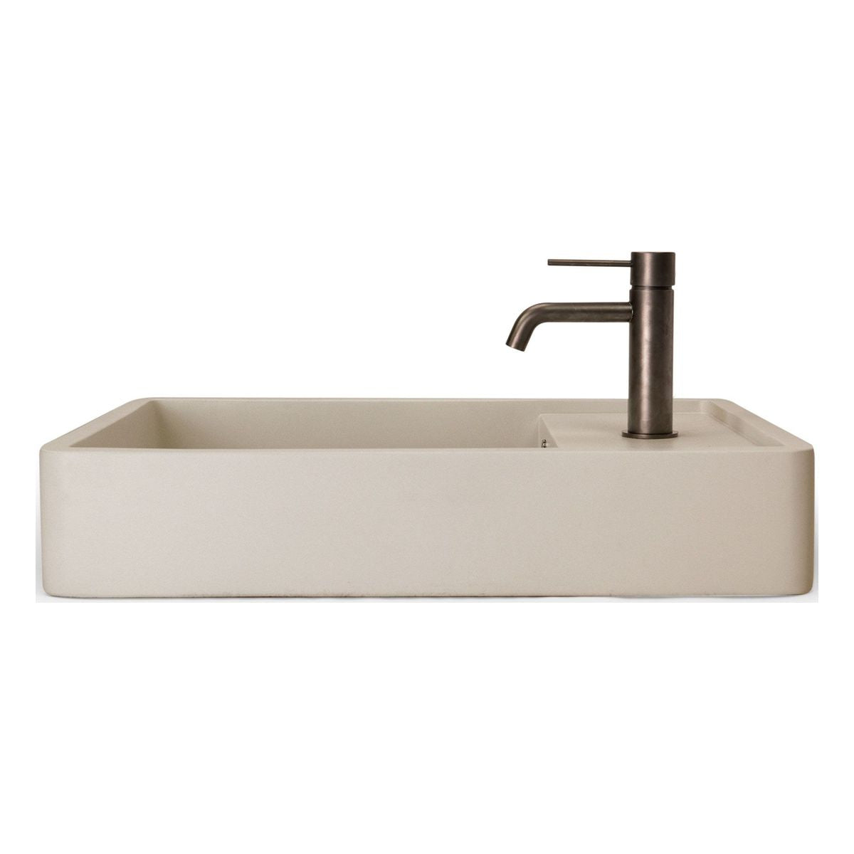 Nood Surface Mount Shelf 03 Basin in With Tap Hole/ No Overflow in Sand