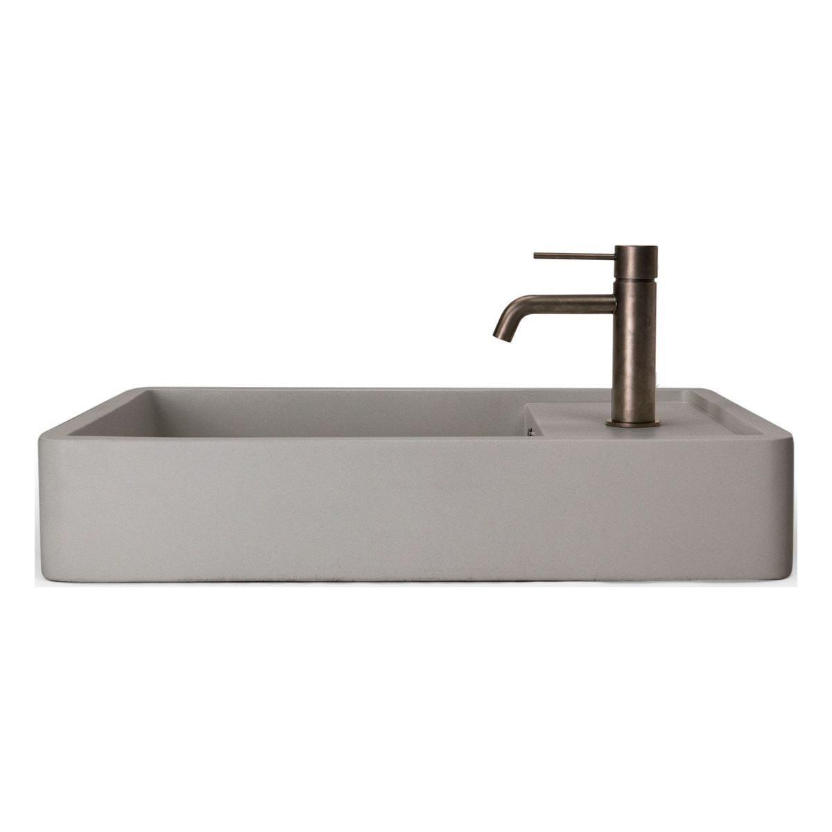 Nood Surface Mount Shelf 03 Basin in With Tap Hole/ No Overflow in Sky Grey