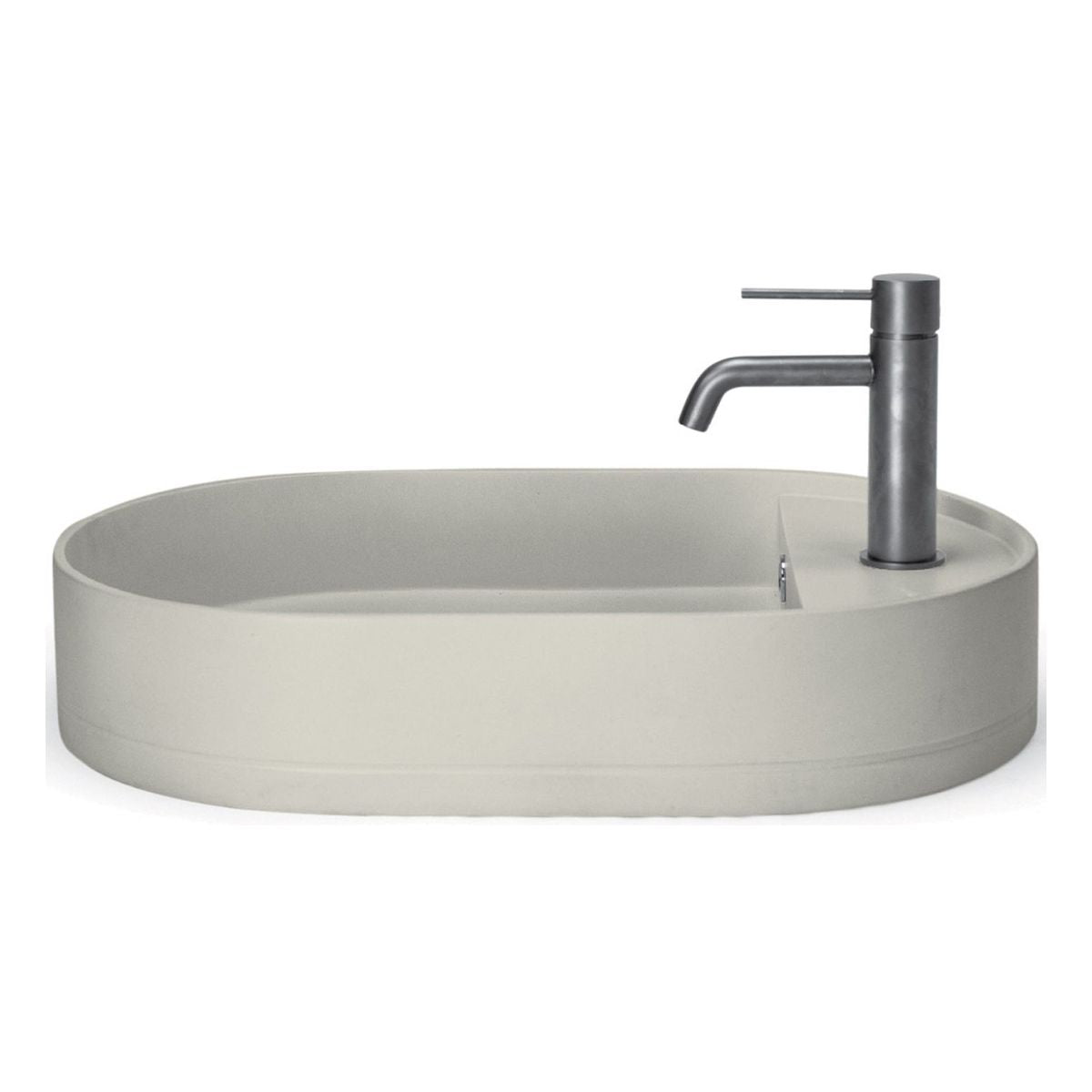 Nood Surface Mount Shelf Oval Basin in With Taphole/ No Overflow in Morning Mist