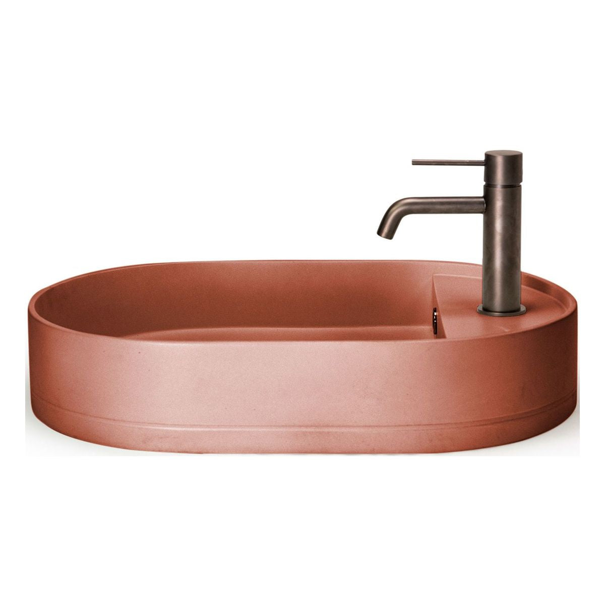 Nood Surface Mount Shelf Oval Basin in With Taphole/ No Overflow in Musk