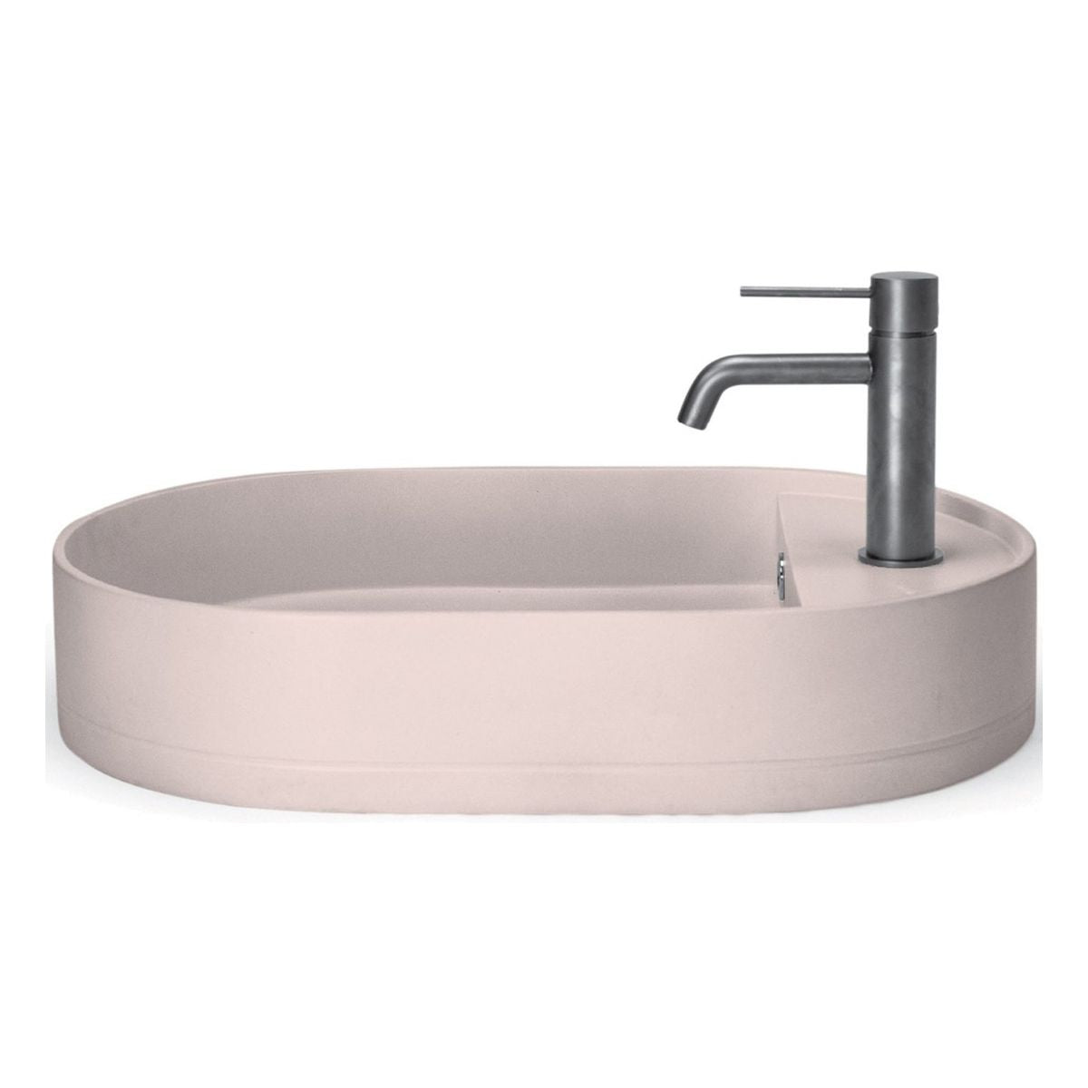 Nood Surface Mount Shelf Oval Basin in With Taphole/ No Overflow in Nood