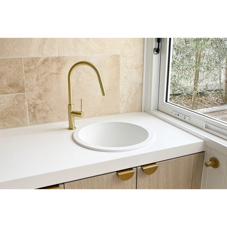 ADP Bellevue Round Sink Matte White