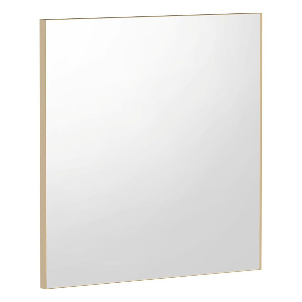 ADP Finley Rectangular Mirror 900x900, Brushed Brass