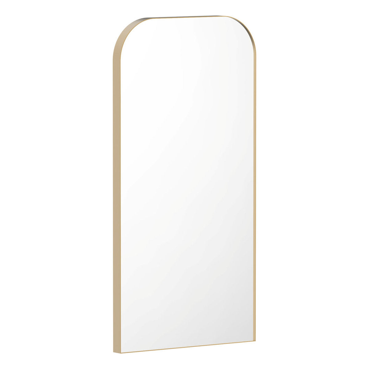 ADP Olivia Flat Arch Mirror, 450x900, Brushed Brass