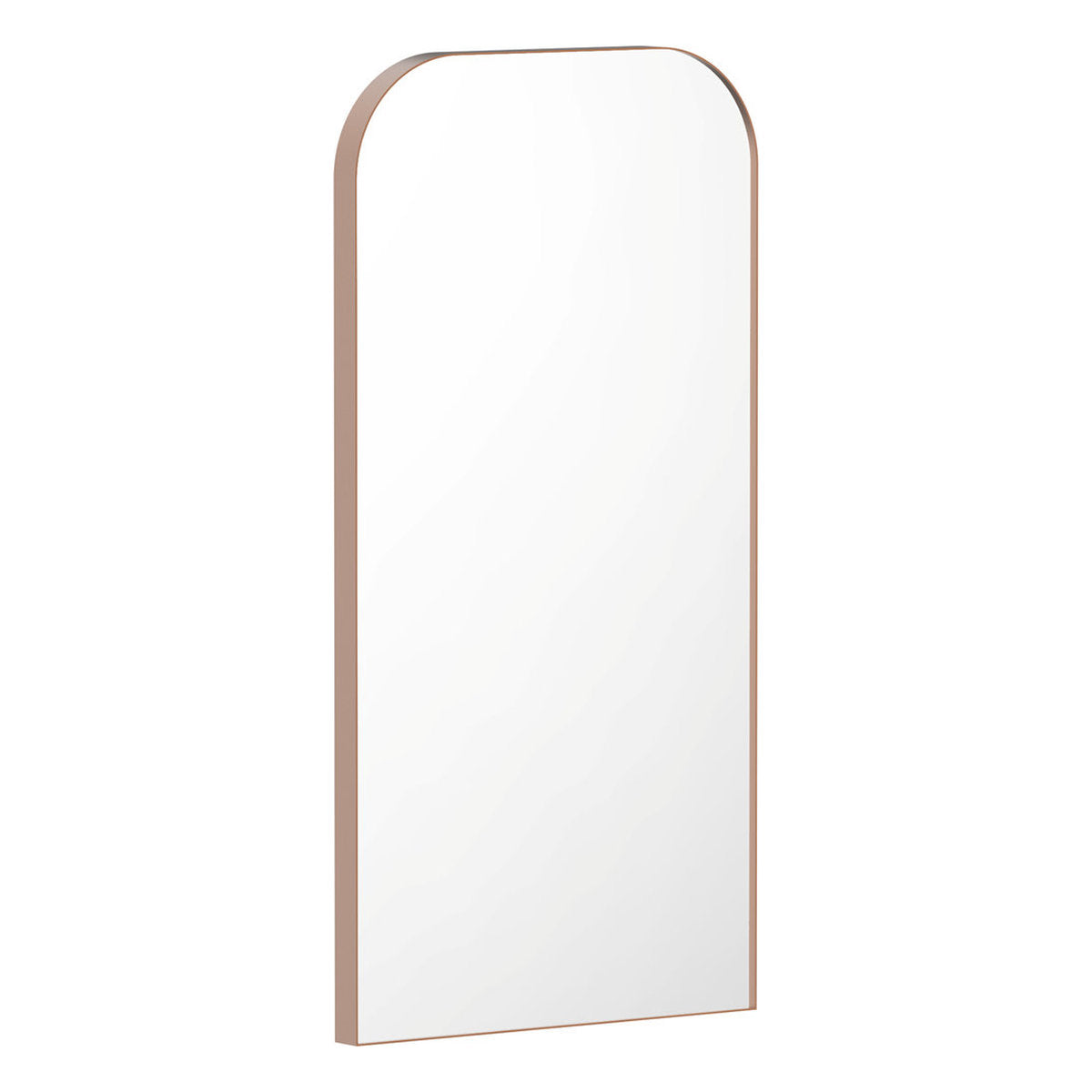 ADP Olivia Flat Arch Mirror, 450x900, Brushed Copper