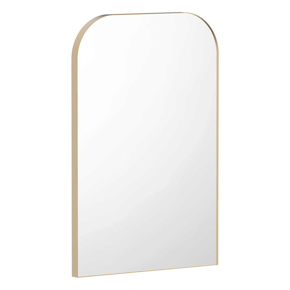 ADP Olivia Flat Arch Mirror, 600x900, Brushed Brass