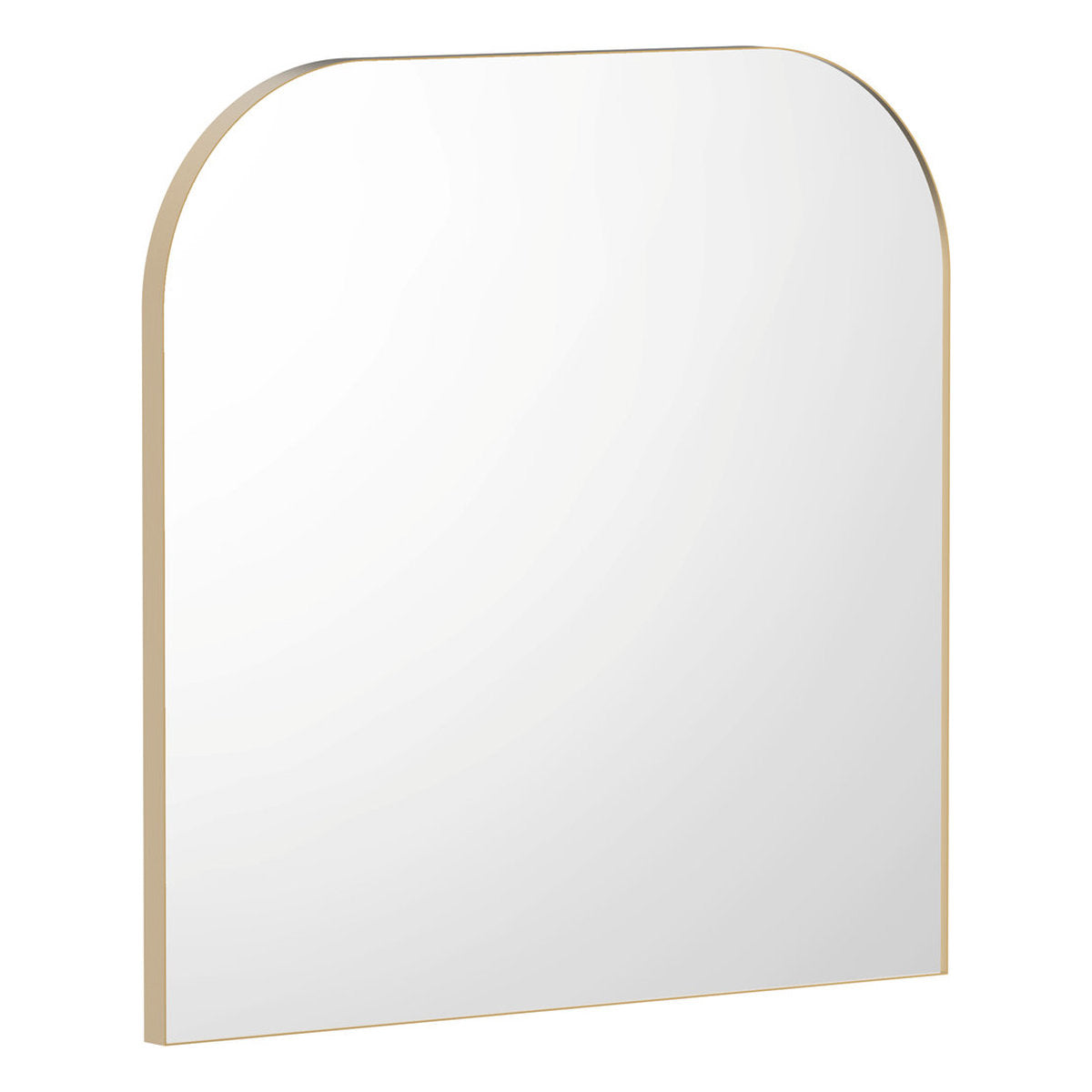 ADP Olivia Flat Arch Mirror, 900x900, Brushed Brass