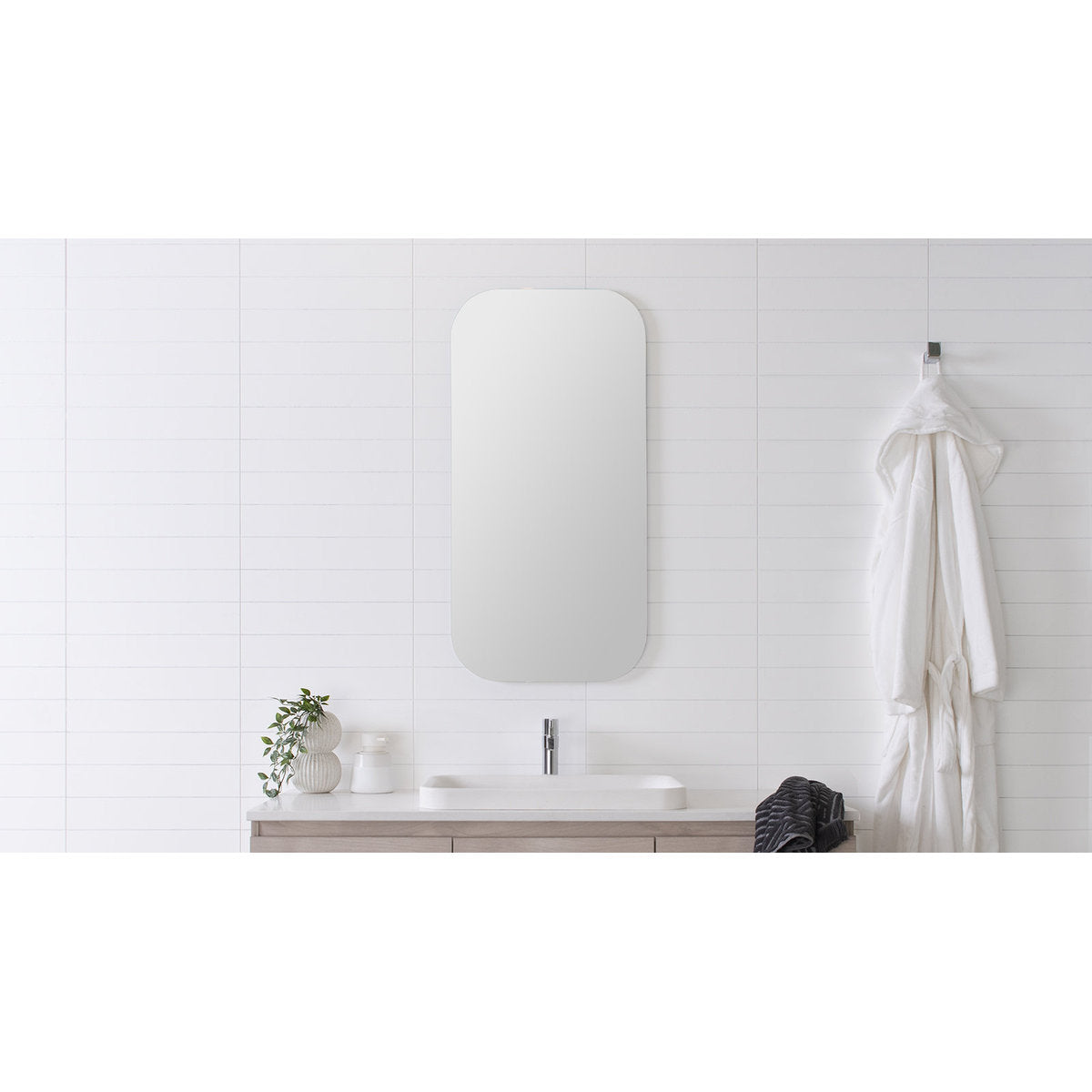 ADP Stadium Polished Edge Mirror, 450 x 900