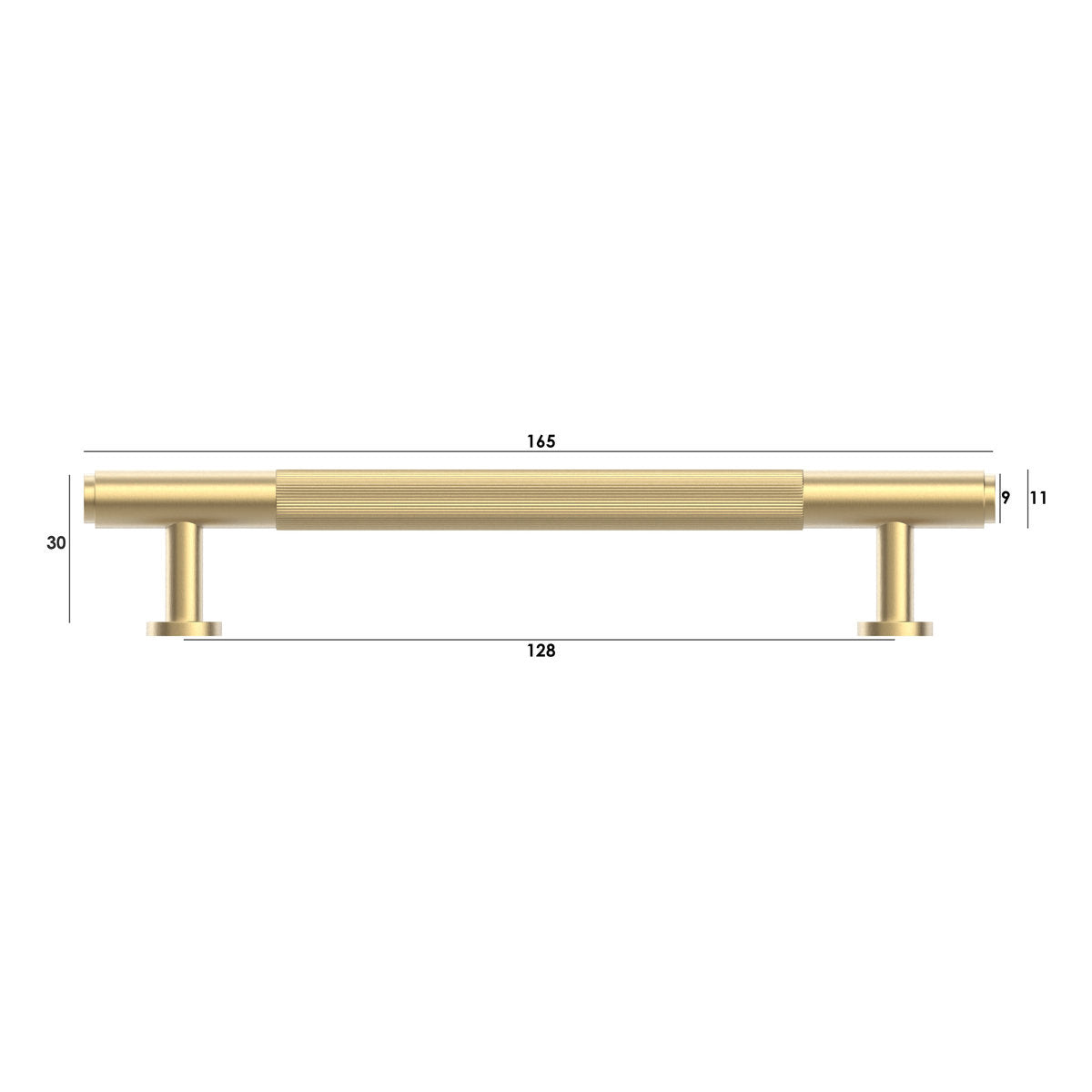 Otti Soho - Brushed Brass 128/165mm Handle