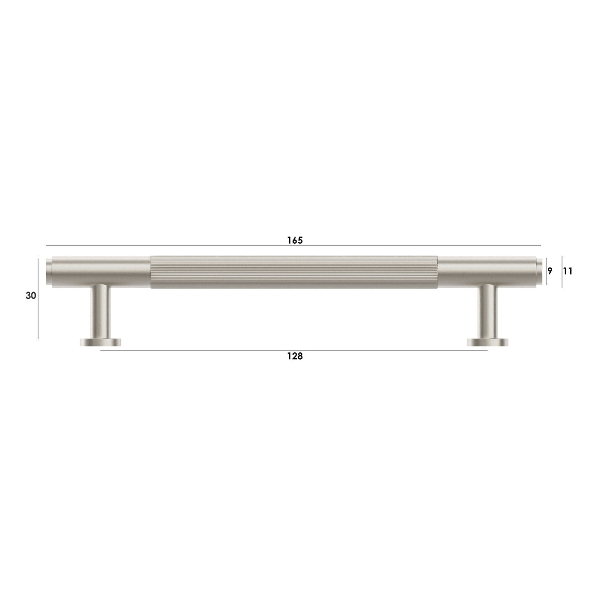 Otti Soho - Brushed Nickel 128/165mm Handle