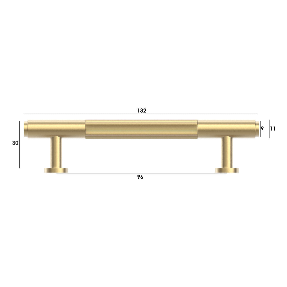 Otti Soho - Brushed Brass 96/132mm Handle
