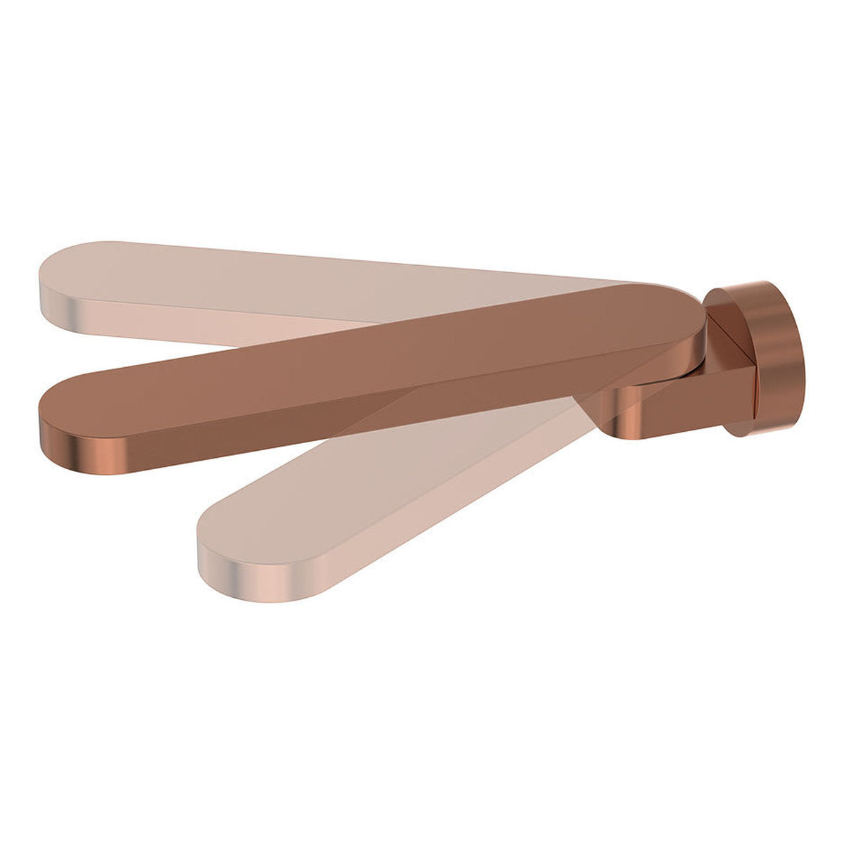 Rondo Swivel Bath Outlet, Brushed Copper