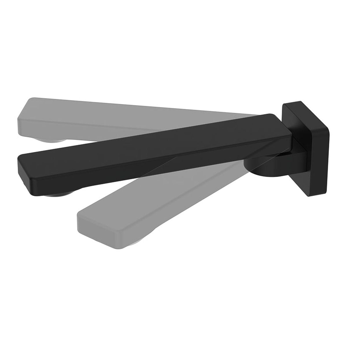 Koko Swivel Bath Outlet, Matte Black
