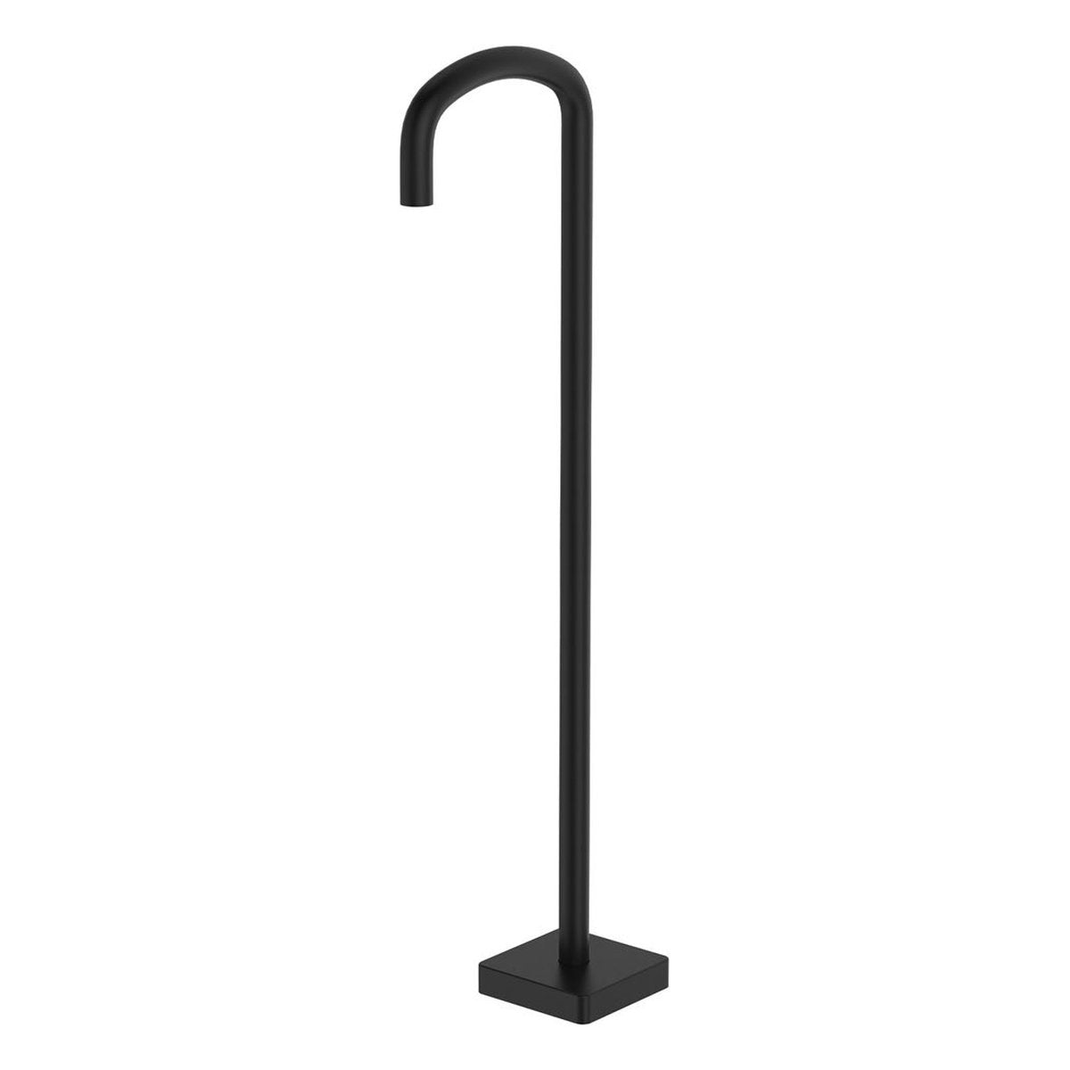 Fienza Tono Floor Mounted Bath Outlet, Matte Black
