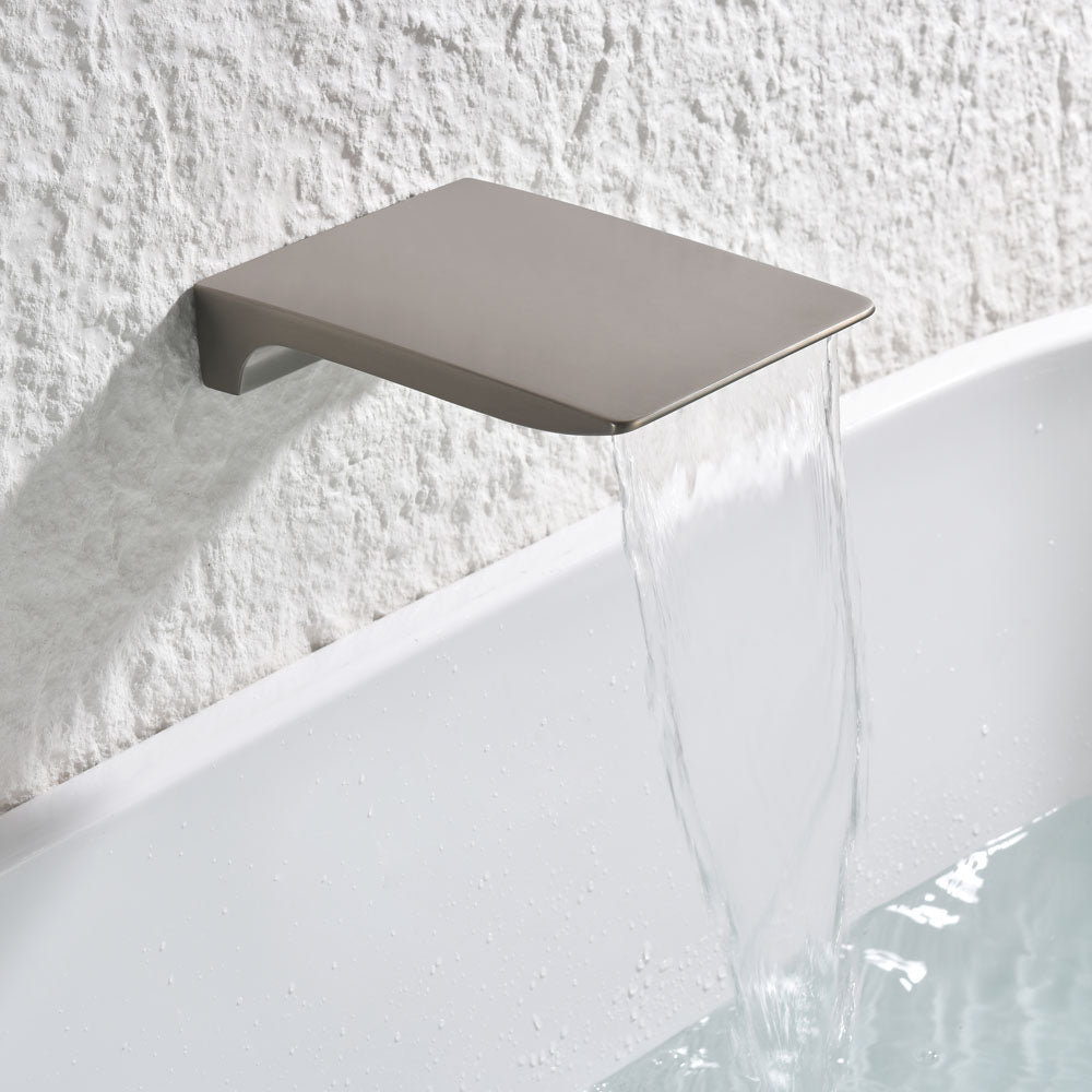 Fienza Harmon Bath Outlet, Brushed Nickel