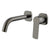 Millennium Cioso Square Wall Basin Mixer with Akemi Handle, Gun Metal