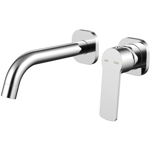 Millennium Cioso Square Wall Basin Mixer with Akemi Handle, Chrome