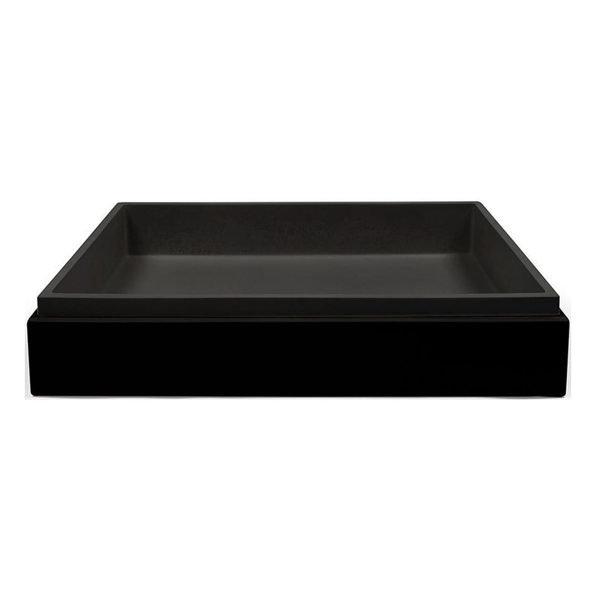 Nood Surface Mount Stepp Rectangle Basin in Charcoal