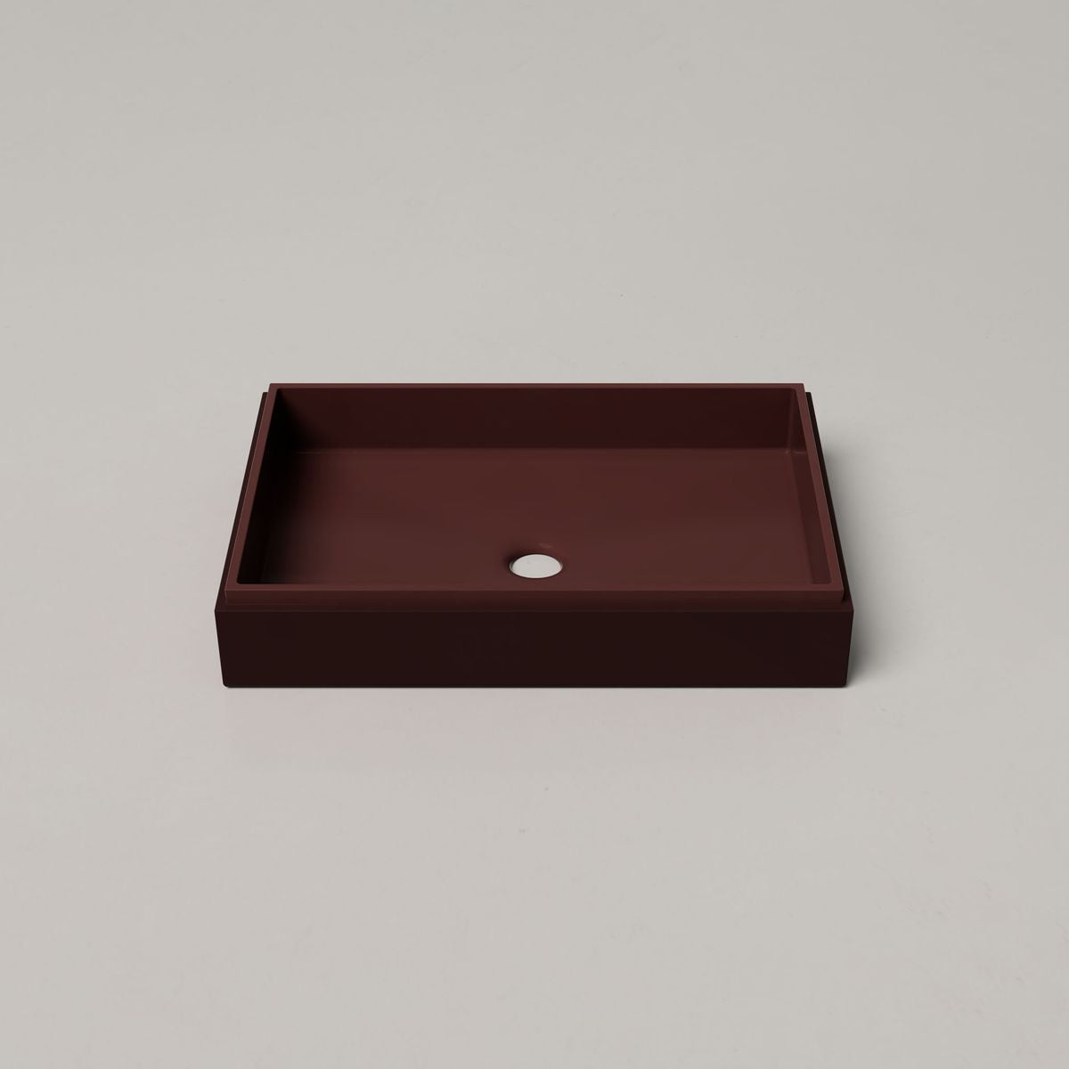 Nood Surface Mount Stepp Rectangle Basin in Clay