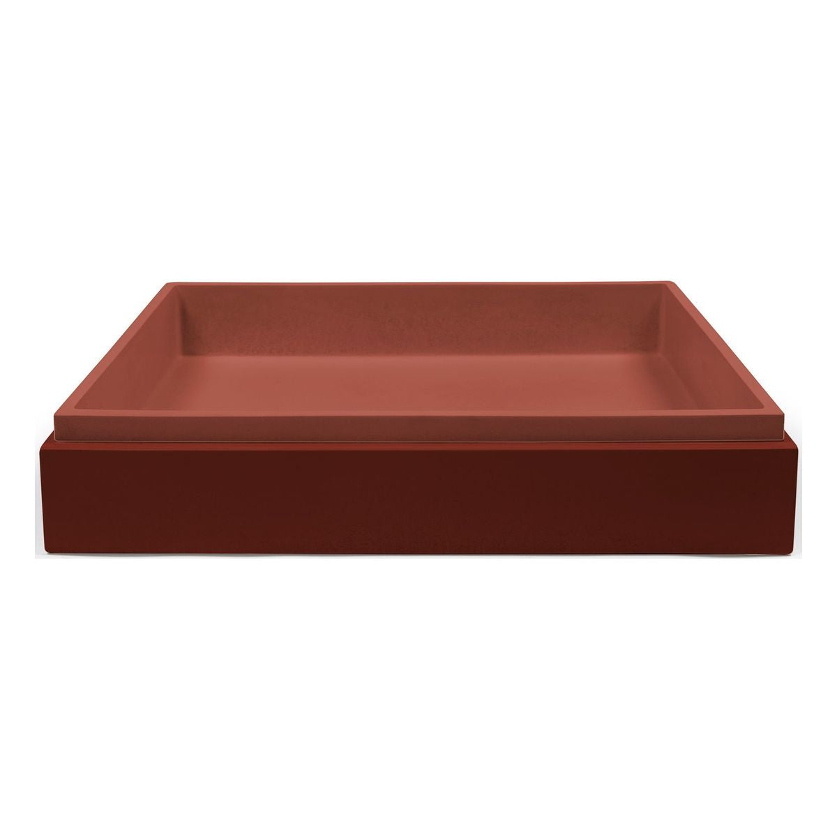 Nood Surface Mount Stepp Rectangle Basin in Clay