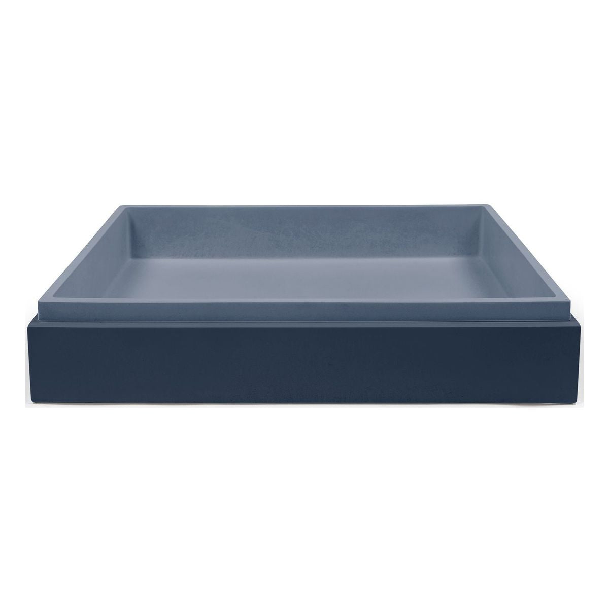 Nood Surface Mount Stepp Rectangle Basin in Copan Blue