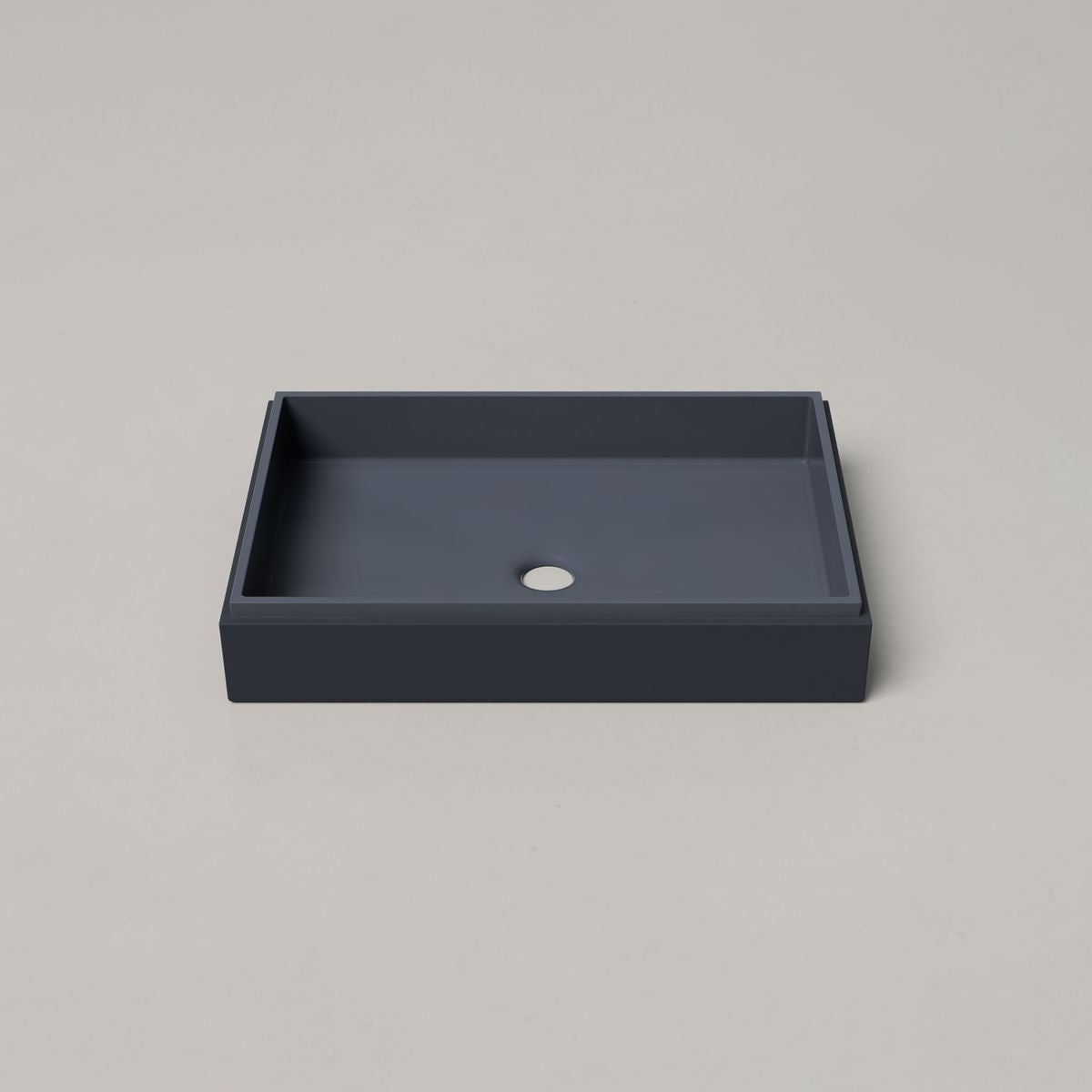 Nood Surface Mount Stepp Rectangle Basin in Copan Blue