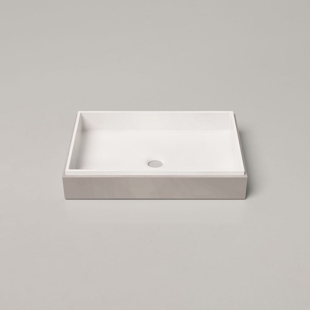 Nood Surface Mount Stepp Rectangle Basin in Ivory