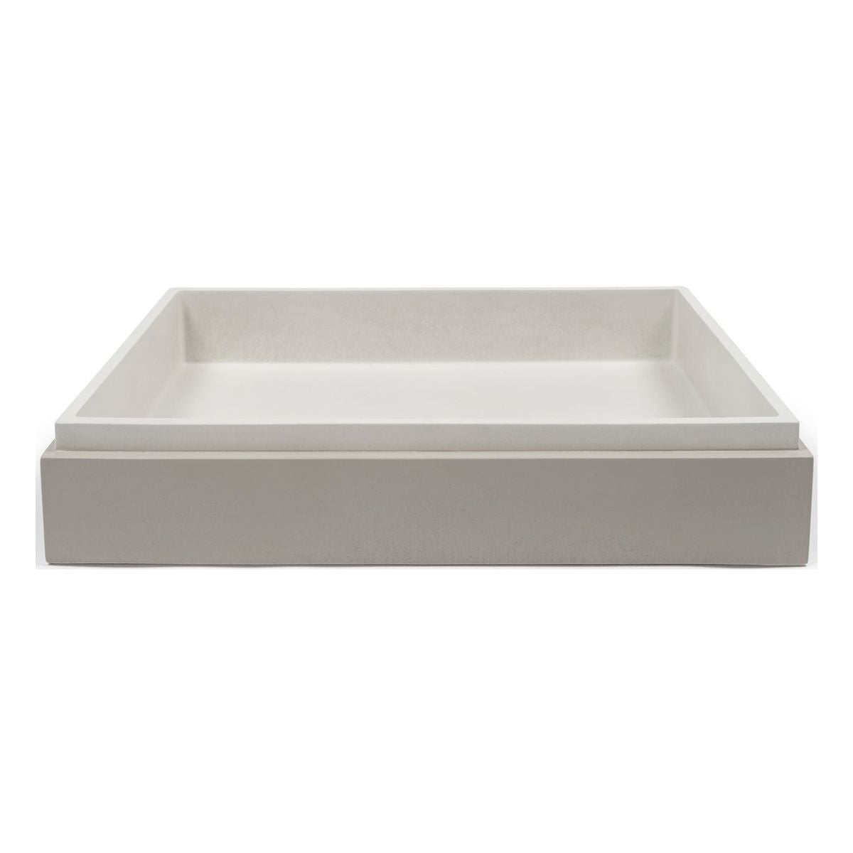 Nood Surface Mount Stepp Rectangle Basin in Ivory
