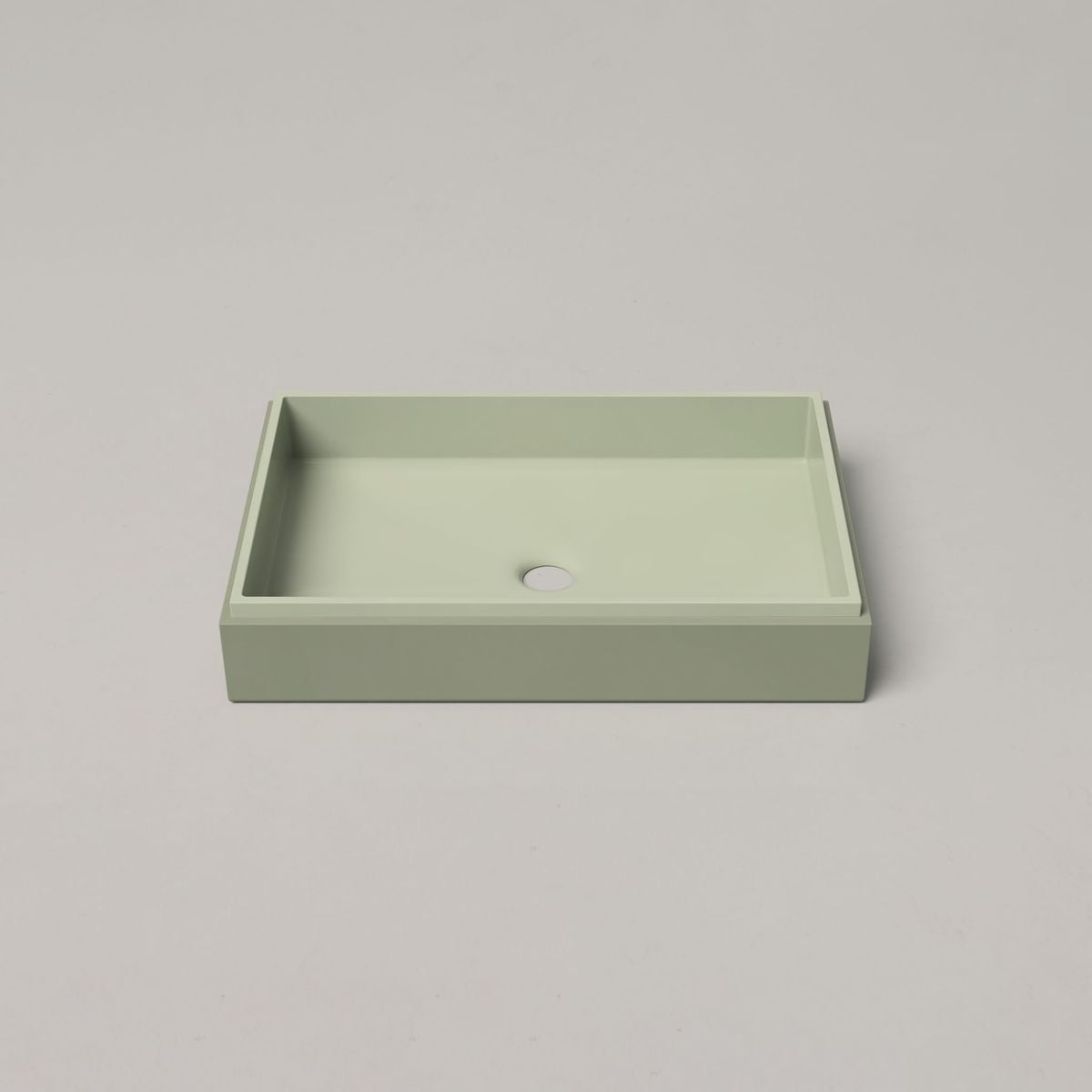 Nood Surface Mount Stepp Rectangle Basin in Mint