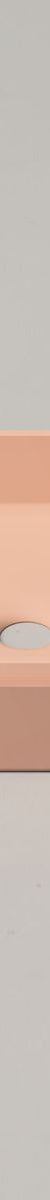 Nood Surface Mount Stepp Rectangle Basin in Pastel Peach