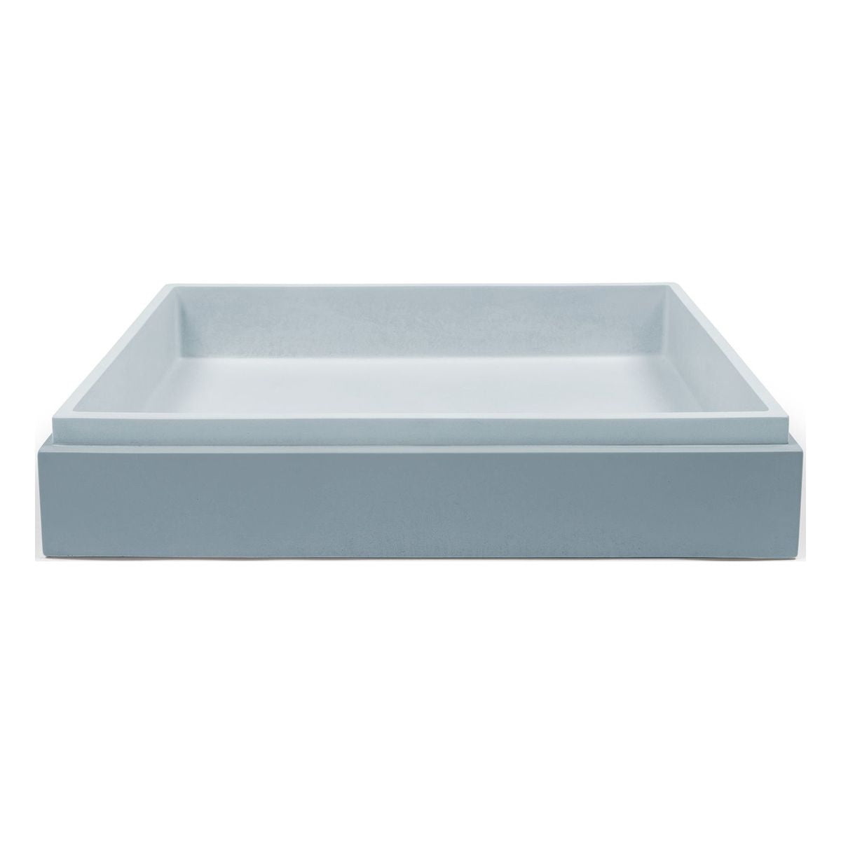 Nood Surface Mount Stepp Rectangle Basin in Powder Blue