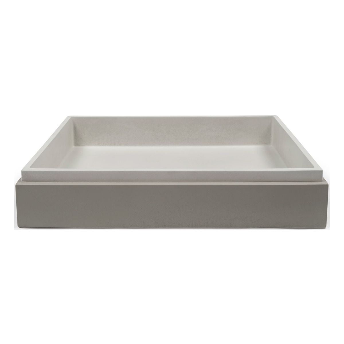 Nood Surface Mount Stepp Rectangle Basin in Sky Grey