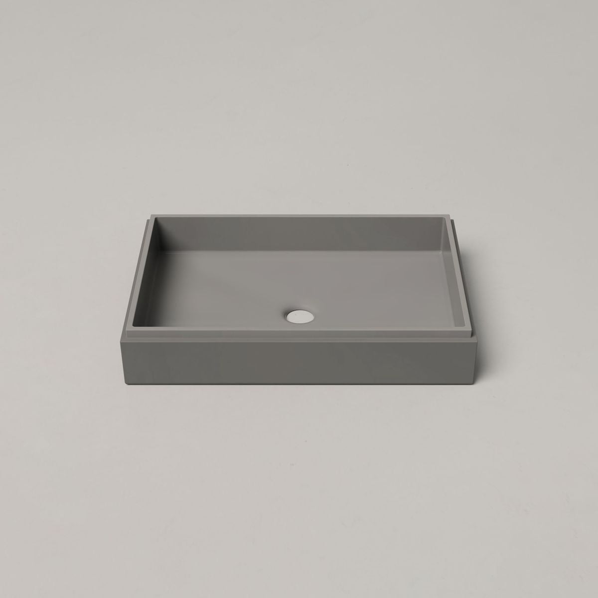 Nood Surface Mount Stepp Rectangle Basin in Sky Grey
