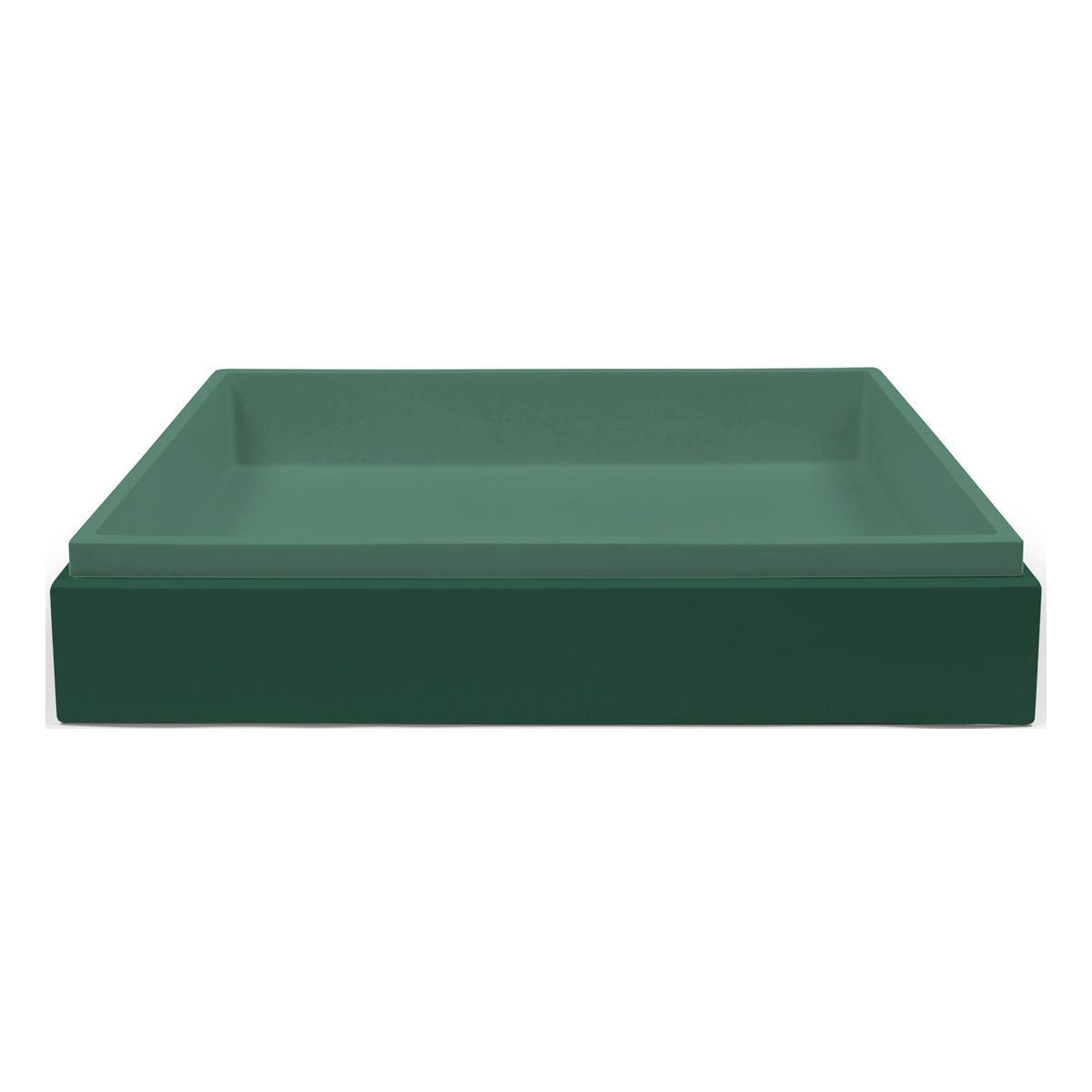 Nood Surface Mount Stepp Rectangle Basin in Teal
