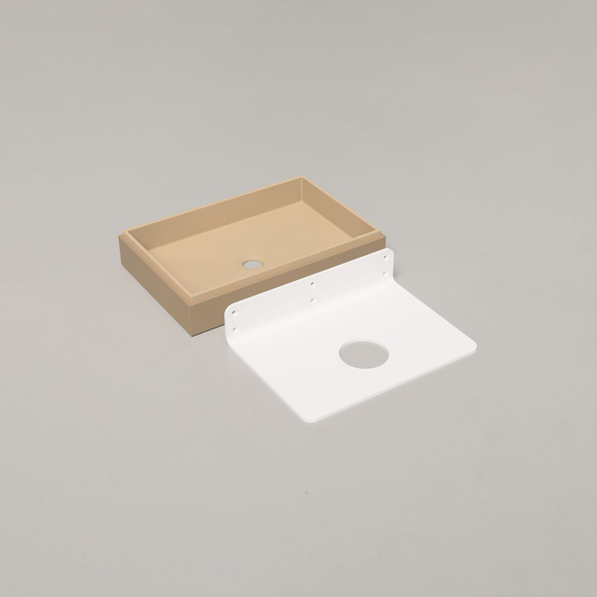 Nood Wall Mount Stepp Rectangle Basin in Sand