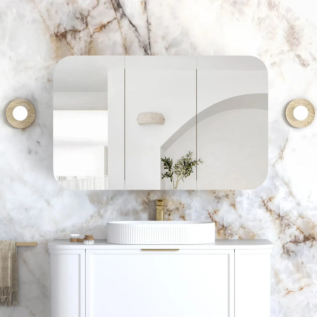 Otti Newport 1200x750 White Shaving Cabinet